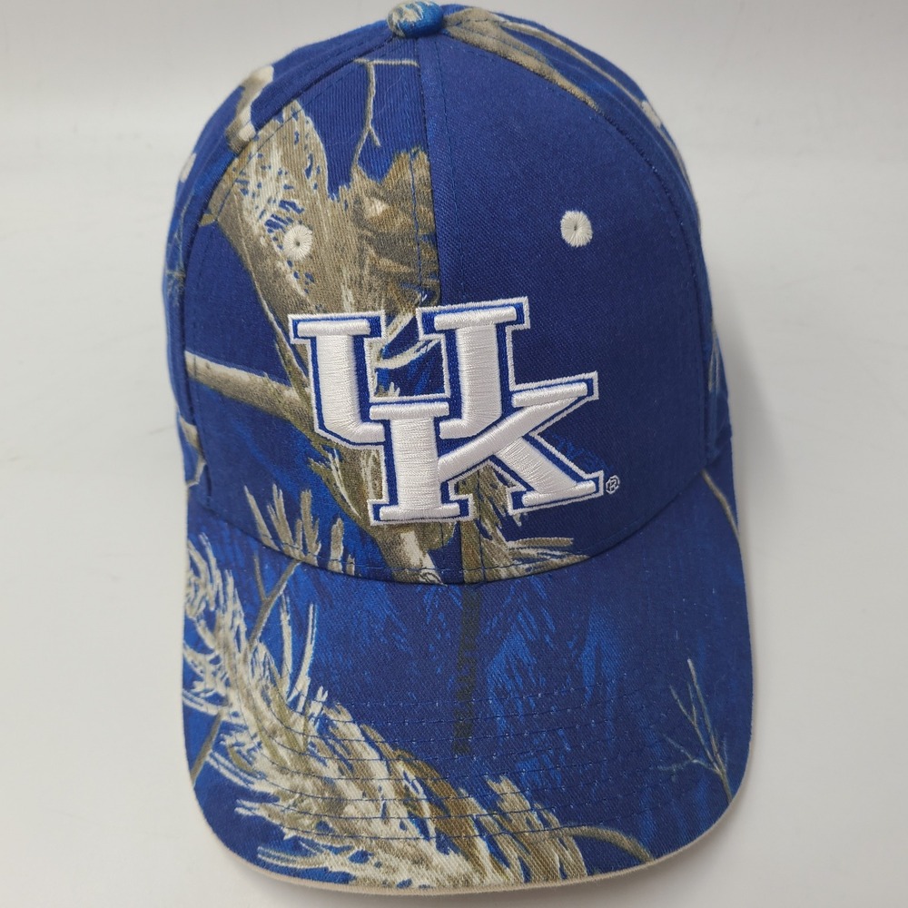 Kentucky‎ Wildcats Hat Adjustable Outdoor Cap Blue Camo NCAA University Logo Men